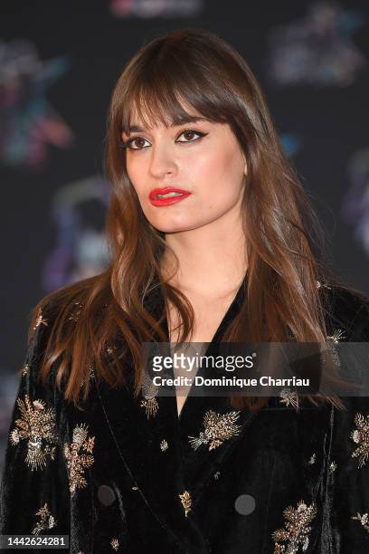 Clara Lucian attends the 24th NRJ Music Awards - Red Carpet arrivals at Palais des Festivals on November 18, 2022 in Cannes, France.