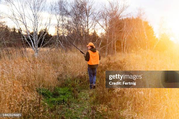 a teen hunter - hunting rifle stock pictures, royalty-free photos & images