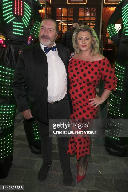Gilles Grimm and Cindy Lopes attend Singrid's Show Liberta at Le Cirque d'Hiver on November 18, 2022 in Paris, France.