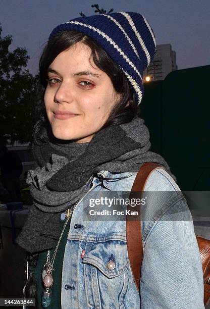 Singer Stephanie Sokolinski aka. Soko attends the Veillee Foodstock Party 3rd Night At MAC/VAL Vitry on May 12, 2012 in Vitry sur Seine, France.