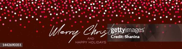 merry christmas web header - dark background - christmas header stock illustrations