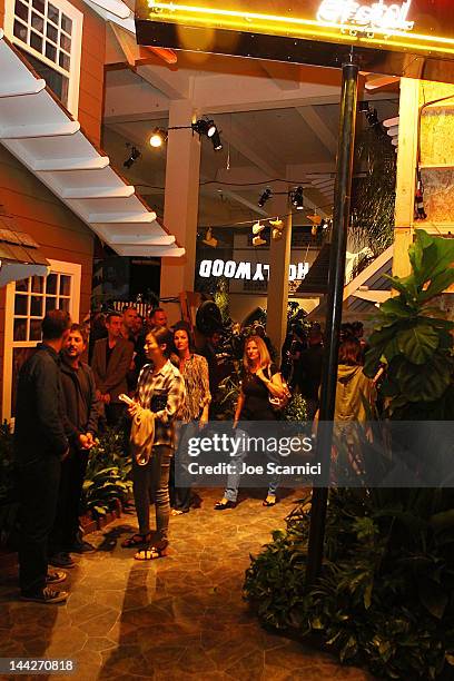 General view of atmosphere at the MOCA Los Angeles presents "Rebel" exhibition opening and reception on May 12, 2012 in Los Angeles, California.