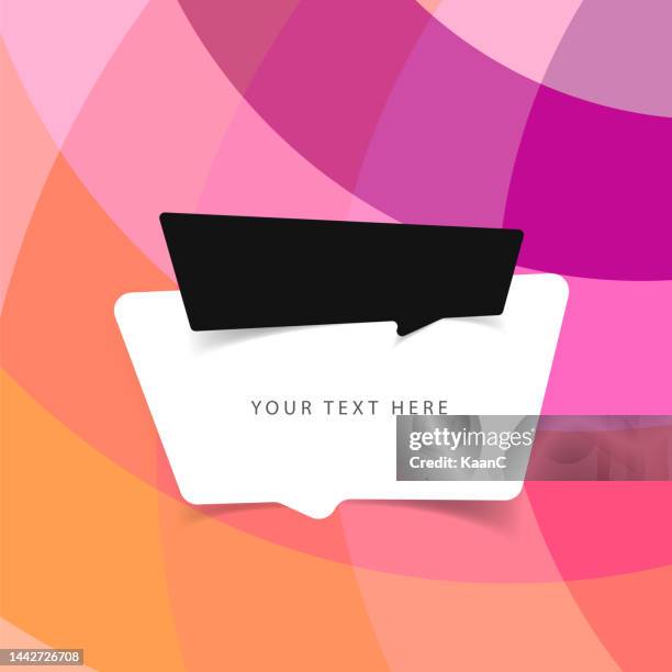 bildbanksillustrationer, clip art samt tecknat material och ikoner med vector quote template, price tag, speech bubble trendy style vector stock illustration - billboard stock illustrations