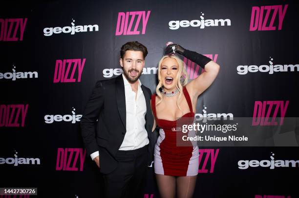 Jeff Wittek attends Tana Mongeau's Dizzy Red Wine launch party on November 18, 2022 in Los Angeles, California.