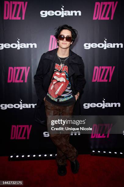 Cole Chase Hudson, known professionally as Huddy attends Tana Mongeau's Dizzy Red Wine launch party on November 18, 2022 in Los Angeles, California.