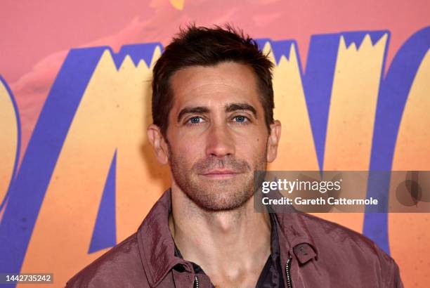 Jake Gyllenhaal attends the "Strange World" multimedia event at Picturehouse Central on November 19, 2022 in London, England.