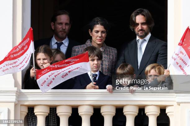 Andrea Casiraghi, Charlotte Casiraghi and Dimitri Rassam with children India Casiraghi, Raphael Elmaleh, Balthazar Rassam and Maximilian Casiraghi...