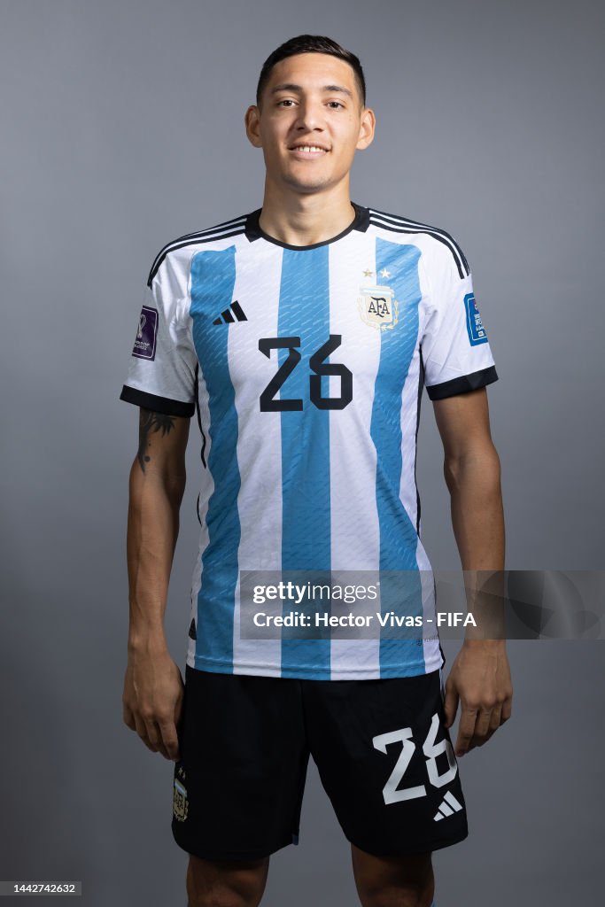 Nahuel Molina Of Argentina Poses During The Official FIFA World Cup nahuel-molina-of-argentina-poses-during-the-official-fifa-world-cup