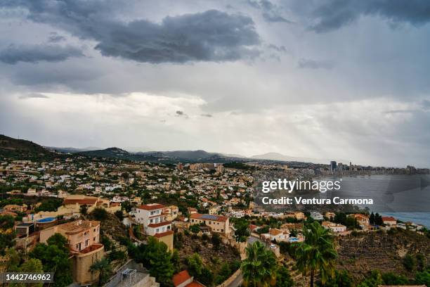 calpe - alicante province, spain - rainwater basin stock pictures, royalty-free photos & images