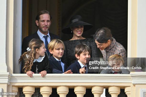 Andrea Casiraghi, Tatiana Santo Domingo, Charlotte Casiraghi, India Casiraghi, Sacha Casiraghi, Raphael Casiraghi and Maximilian Casiraghi appear at...