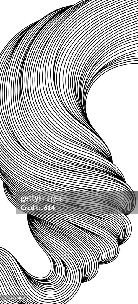Abstrakter Flow-Doodle-Hintergrund