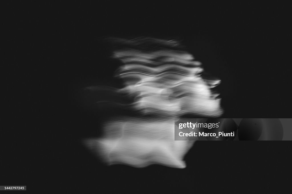 Porträt Langzeitbelichtung von Männern