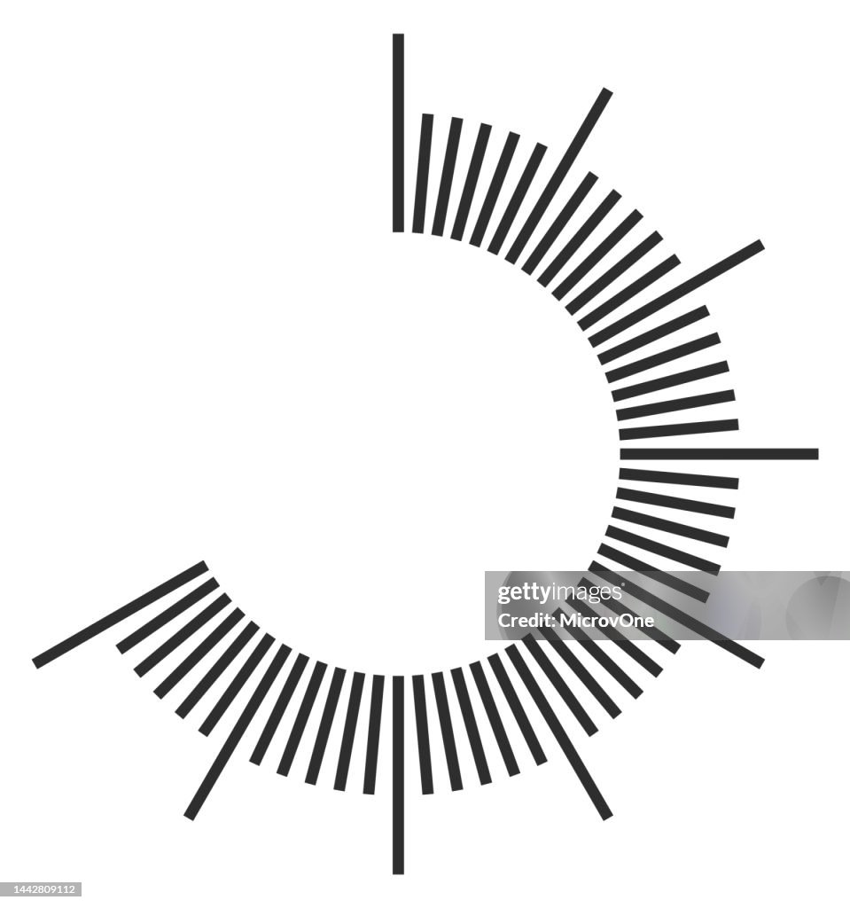 Rotating Line Progress Progress Indicator Circle Round Line Chart Element High-Res Vector ...