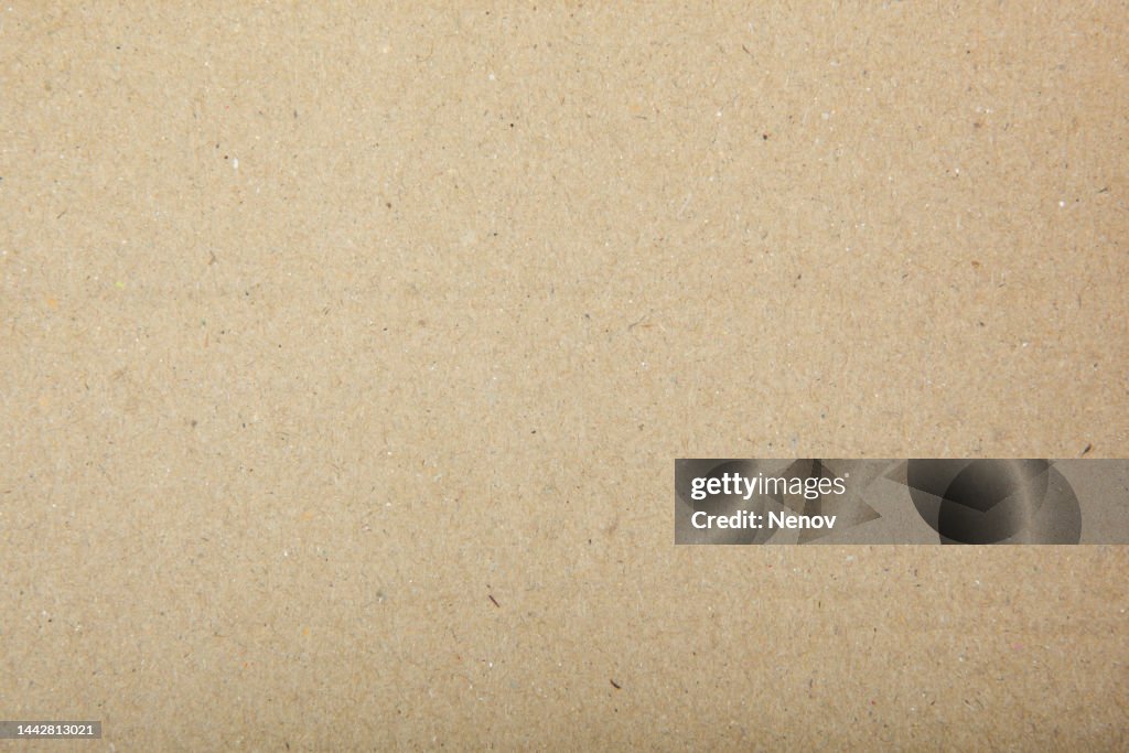 Close-Up Of Old Brown Paper Texture Background