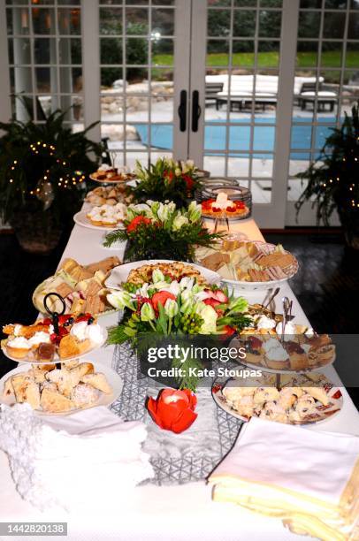 An Afternoon Christmas Tea Party High-Res Stock Photo