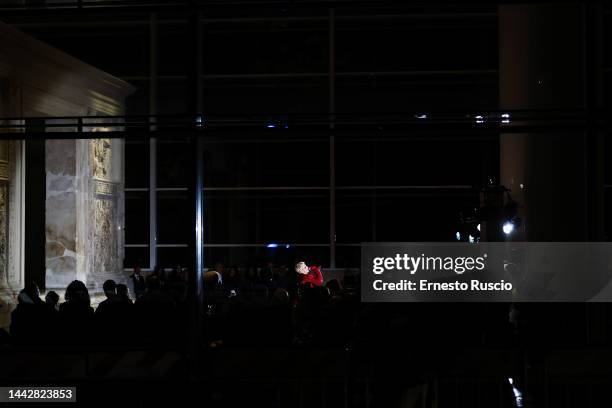 Achille Lauro performs during the Musei in Musica at Ara Pacis on November 19, 2022 in Rome, Italy.