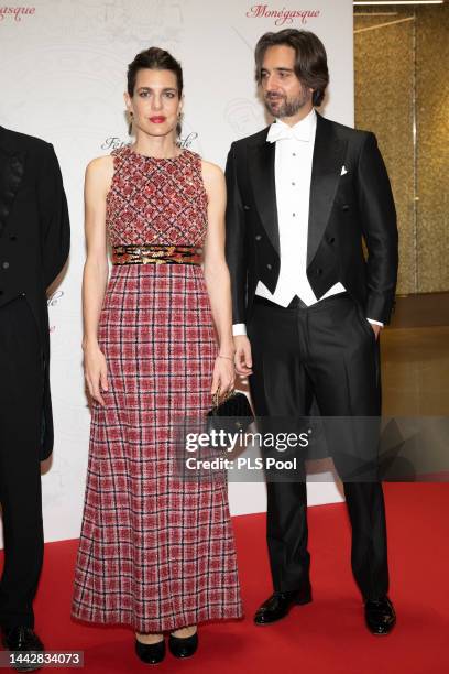 Charlotte Casiraghi and Dimitri Rassam attend a Gala at the Grimaldi Forum during the Monaco National Day on November 19, 2022 in Monte-Carlo, Monaco.