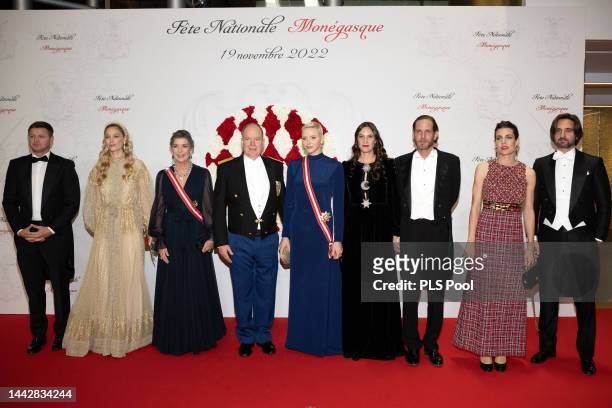 Gareth Wittstock, Beatrice Borromeo, Princess Caroline of Hanover, Prince Albert II of Monaco, Princess Charlene of Monaco, Tatiana Santo Domingo,...