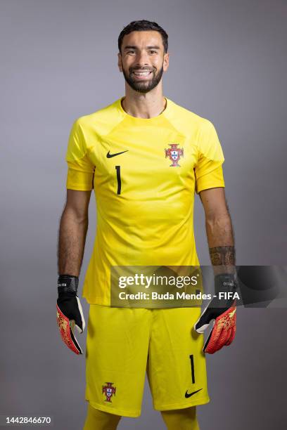 Rui Patricio of Portugal poses during the official FIFA World Cup Qatar 2022 portrait session on November 19, 2022 in Doha, Qatar.