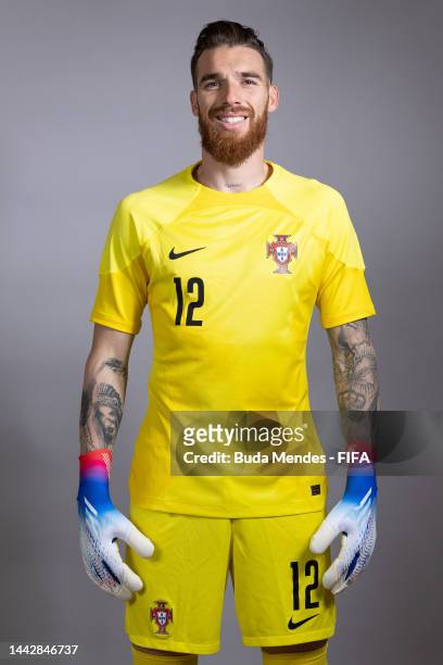 Jose Sa of Portugal poses during the official FIFA World Cup Qatar 2022 portrait session on November 19, 2022 in Doha, Qatar.
