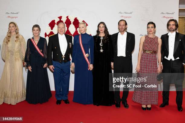 Beatrice Borromeo, Princess Caroline of Hanover, Prince Albert II of Monaco, Princess Charlene of Monaco, Tatiana Santo Domingo, Andrea Casiraghi,...