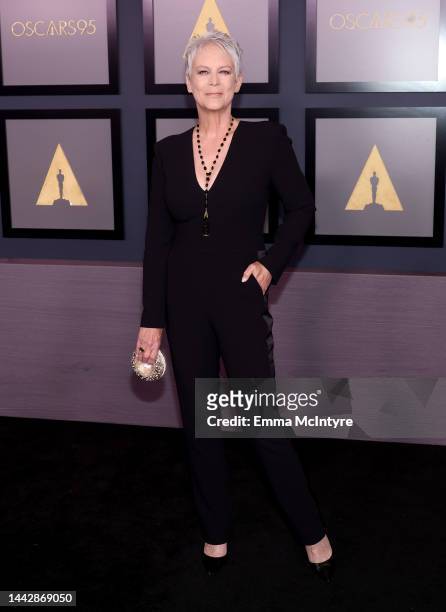 Jamie Lee Curtis attends the Academy of Motion Picture Arts and Sciences 13th Governors Awards at Fairmont Century Plaza on November 19, 2022 in Los...