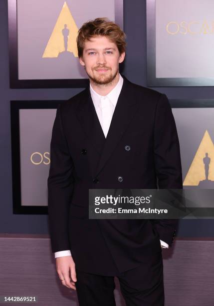 Joe Alwyn attends the Academy of Motion Picture Arts and Sciences 13th Governors Awards at Fairmont Century Plaza on November 19, 2022 in Los...