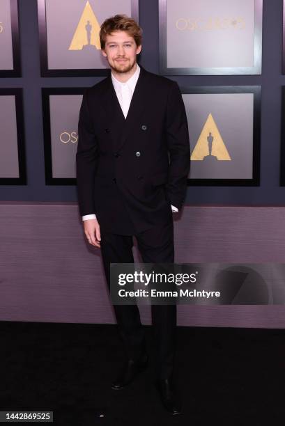 Joe Alwyn attends the Academy of Motion Picture Arts and Sciences 13th Governors Awards at Fairmont Century Plaza on November 19, 2022 in Los...