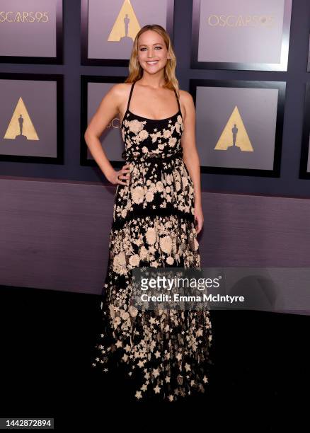 Jennifer Lawrence attends the Academy of Motion Picture Arts and Sciences 13th Governors Awards at Fairmont Century Plaza on November 19, 2022 in Los...