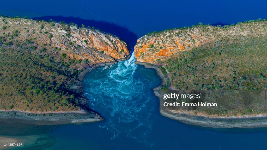 Horizontal Falls from the Air