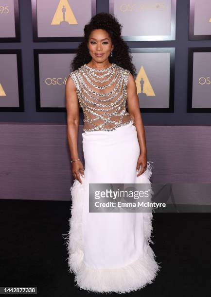 Angela Bassett attends the Academy of Motion Picture Arts and Sciences 13th Governors Awards at Fairmont Century Plaza on November 19, 2022 in Los...