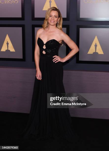 Elizabeth Banks attends the Academy of Motion Picture Arts and Sciences 13th Governors Awards at Fairmont Century Plaza on November 19, 2022 in Los...