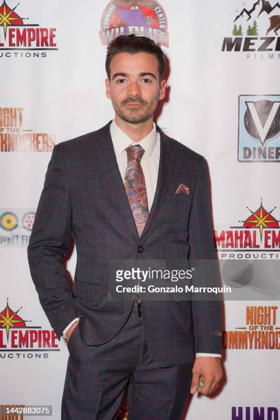 Samy Ferrenbach attends the world premiere red carpet for "Night of the Tommyknockers" at the Fine Arts Theatre on November 19, 2022 in Beverly...