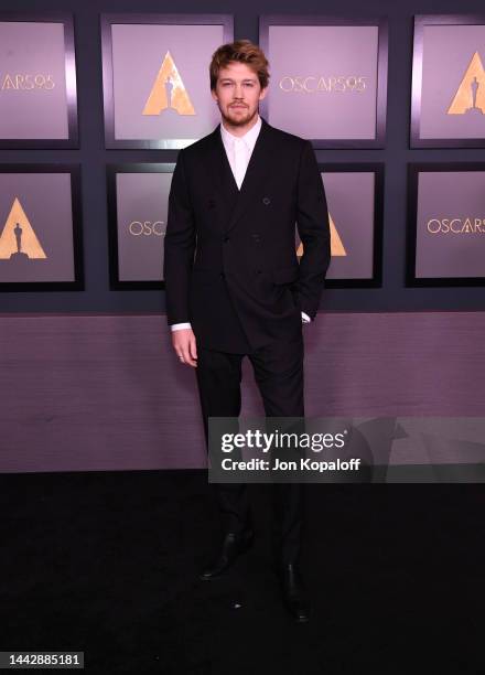 Joe Alwyn attends the Academy of Motion Picture Arts and Sciences 13th Governors Awards at Fairmont Century Plaza on November 19, 2022 in Los...