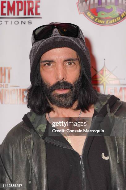 Richard Grieco attends the world premiere red carpet for "Night of the Tommyknockers" at the Fine Arts Theatre on November 19, 2022 in Beverly Hills,...