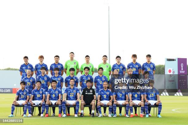 Japan's defender Hiroki Sakai, defender Kou Itakura, forward Shuto Machino, goalkeeper Daniel Schmidt, goalkeeper Eiji Kawashima, goalkeeper Shuichi...