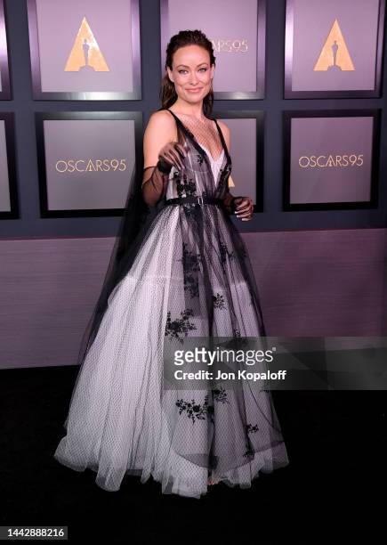 Olivia Wilde attends the Academy of Motion Picture Arts and Sciences 13th Governors Awards at Fairmont Century Plaza on November 19, 2022 in Los...