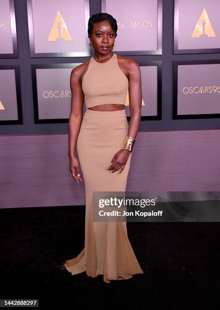 Danai Gurira attends the Academy of Motion Picture Arts and Sciences 13th Governors Awards at Fairmont Century Plaza on November 19, 2022 in Los...