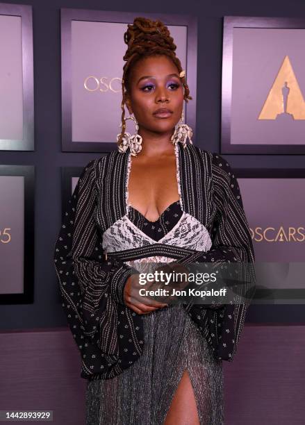 Nikyatu Jusu attends the Academy of Motion Picture Arts and Sciences 13th Governors Awards at Fairmont Century Plaza on November 19, 2022 in Los...