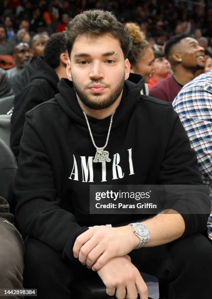 Celebrities Attend Toronto Raptors v Atlanta Hawks, News Photo