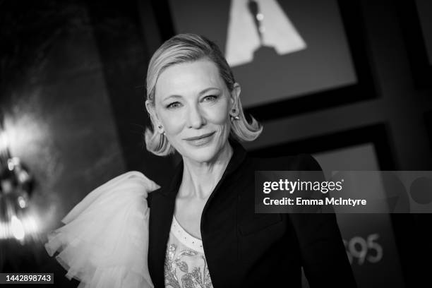 Cate Blanchett attends the Academy of Motion Picture Arts and Sciences 13th Governors Awards at Fairmont Century Plaza on November 19, 2022 in Los...