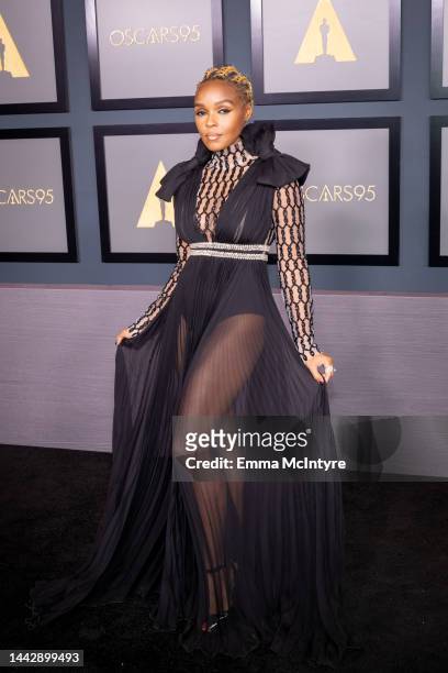 Janelle Monáe attends the Academy of Motion Picture Arts and Sciences 13th Governors Awards at Fairmont Century Plaza on November 19, 2022 in Los...