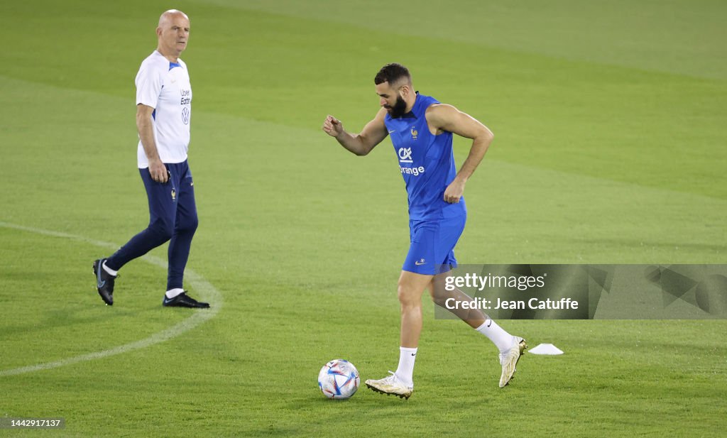 France Press Conference And Training Session - FIFA World Cup Qatar 2022
