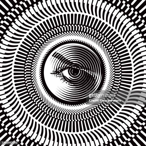 computer hacker surveillance - stalker stock illustrations