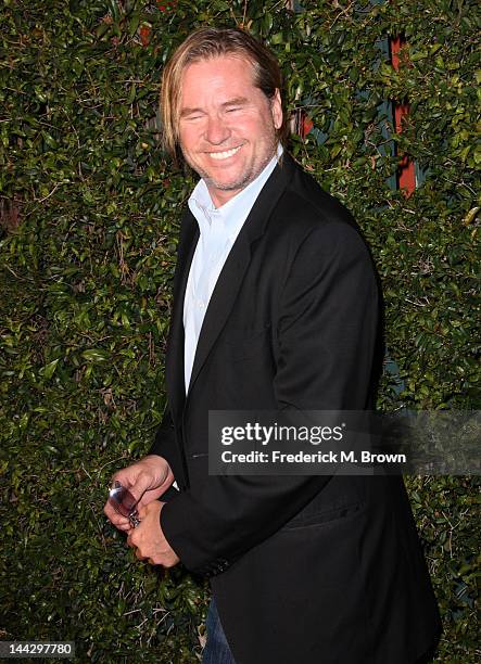 Actor Val Kilmer attends the MOCA Los Angeles Presents "Rebel" Exhibition Opening and Reception on May 12, 2012 in Los Angeles, California.