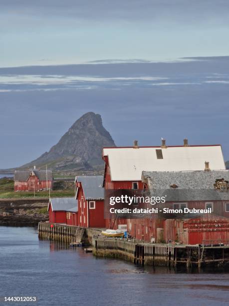 settlement on the island of røst - nordland county stock pictures, royalty-free photos & images