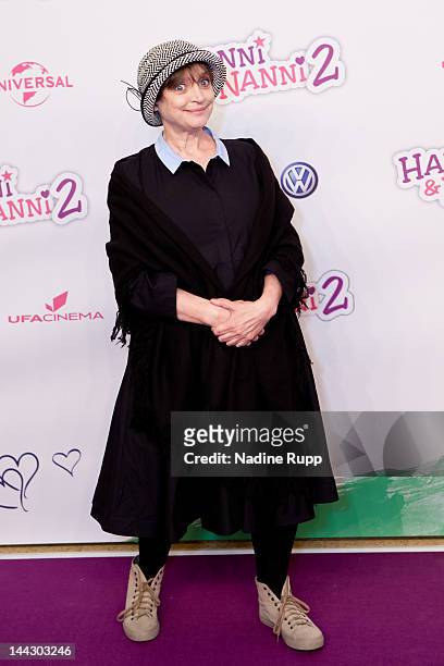 Actress Katharina Thalbach attends the 'Hanni&Nanni 2' World Premiere at Mathaeser cinema on May 13, 2012 in Munich, Germany.