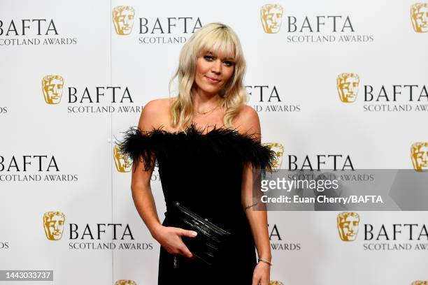 Danni Menzies attends the British Academy Scotland Awards at DoubleTree by Hilton on November 20, 2022 in Glasgow, Scotland.