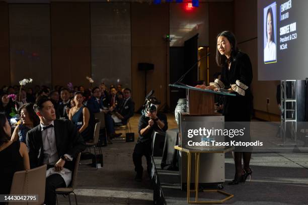 Songyee Yoon, President and Chief Strategy Officer at NCSOFT attends The Council of Korean Americans 2022 CKA Envision Gala honors Author of "The...
