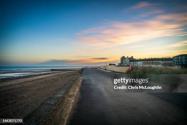 redcar beach sea front - boardwalk beach stock pictures, royalty-free photos & images